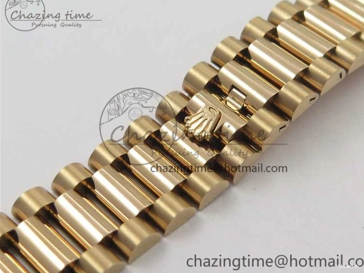 Best Bp RG Crystral 36 Edition 128239 on MOP Bracelet RG President Markers Dial Day-Date Maker White 0319